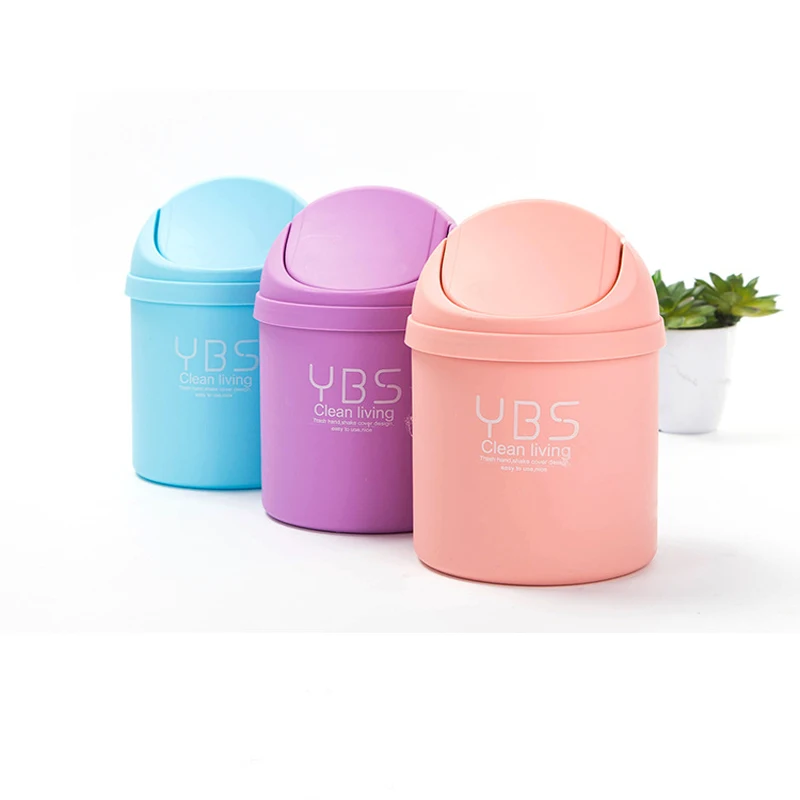 Домашняя кухня мини пластиковая корзина для мусора держатель хранения может