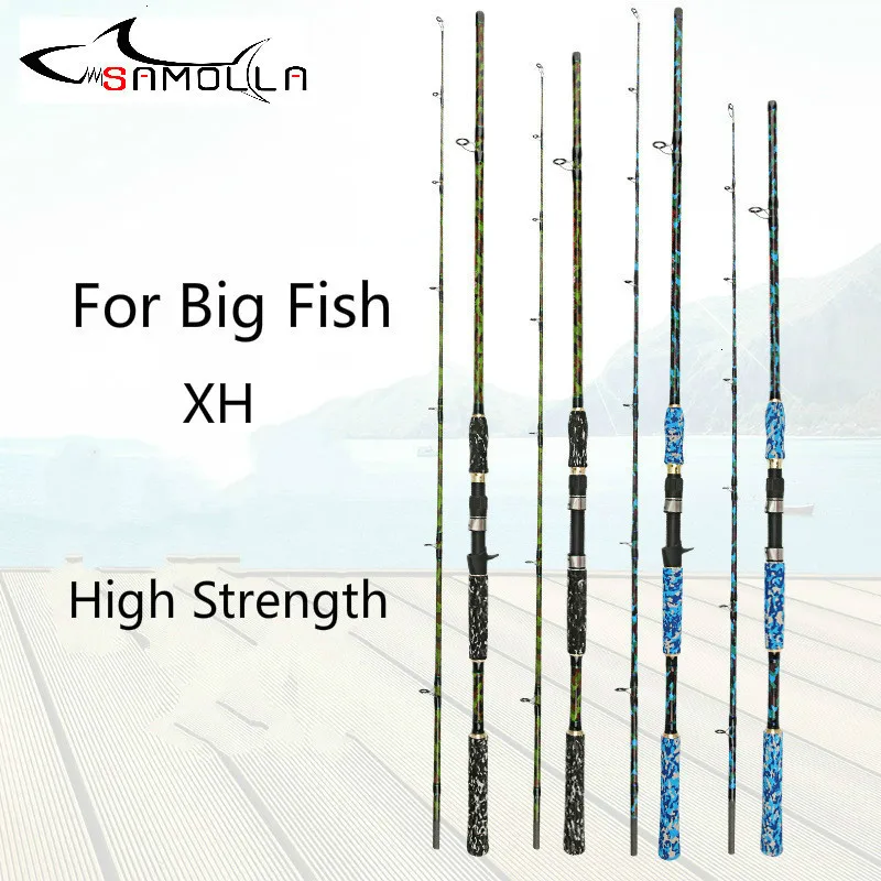 Carbon Strong Fishing Rod Xh Peche En Mer Spinning Casting Olta Kamislari Varas De Pesca Em Carbono Peche For Big Fish Superhard