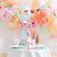 candy flag skewers happy birthday decoration birthday banners decor candy bar baby shower girl birthday party decorate supplies