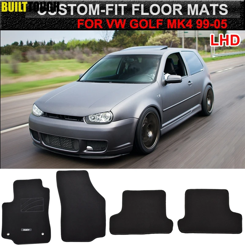 Для VW Golf MK4 Jetta MK4 1999-2005 LHD Автомобильный коврик нейлоновый передний задний 2000 2001 2002 2003 2004