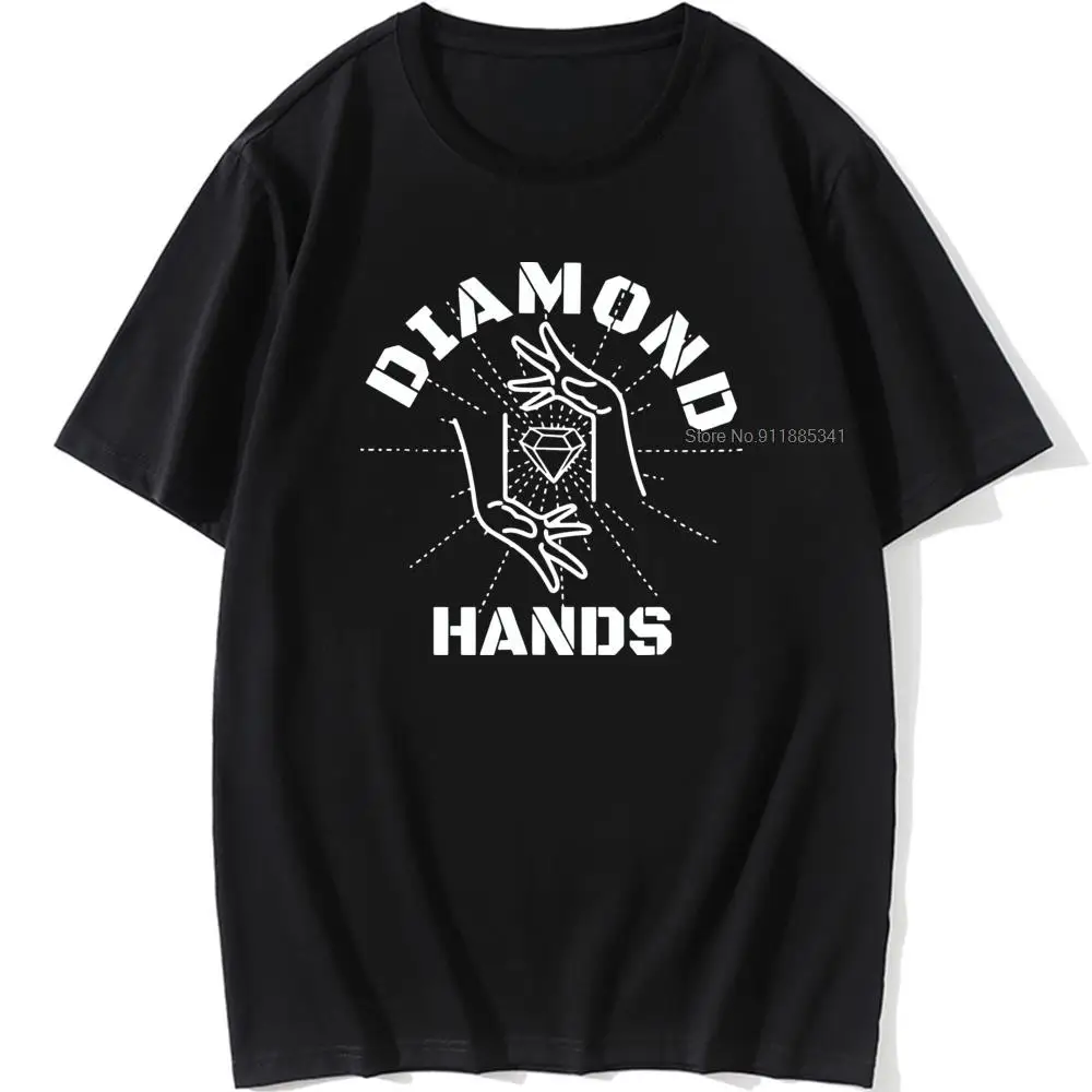 Diamond in Hands Classic T Shirt Vintage Plus Size Crewneck Top Sell Men's Tops T-shirt Men's Top With Oversized Personality