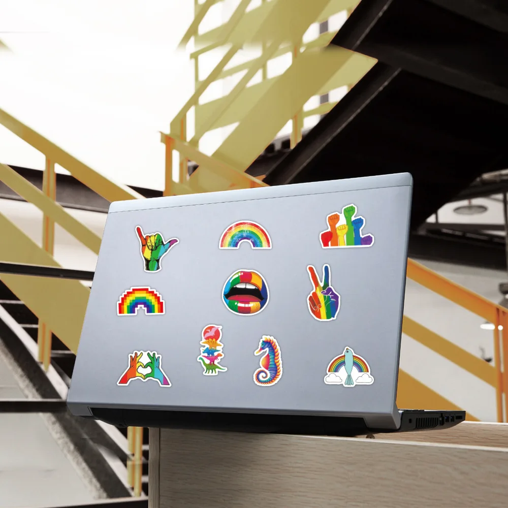 

10/50/100PCS Animal Rainbow Aesthetics Stickers LGBT Laptop Phone Water Bottle Luggage Bike Cool Graffiti Sticker Decal Kid Toy