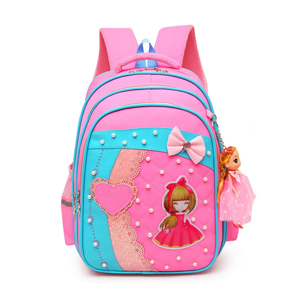Backpack Cute Princess Bowknot Children School bags orthopedic 2023 Girl satchel bag waterproof schoolbag Mochila