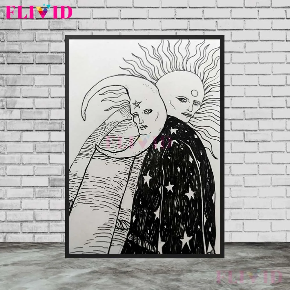 

Винтажная настенная живопись "Язычническая ведьма"