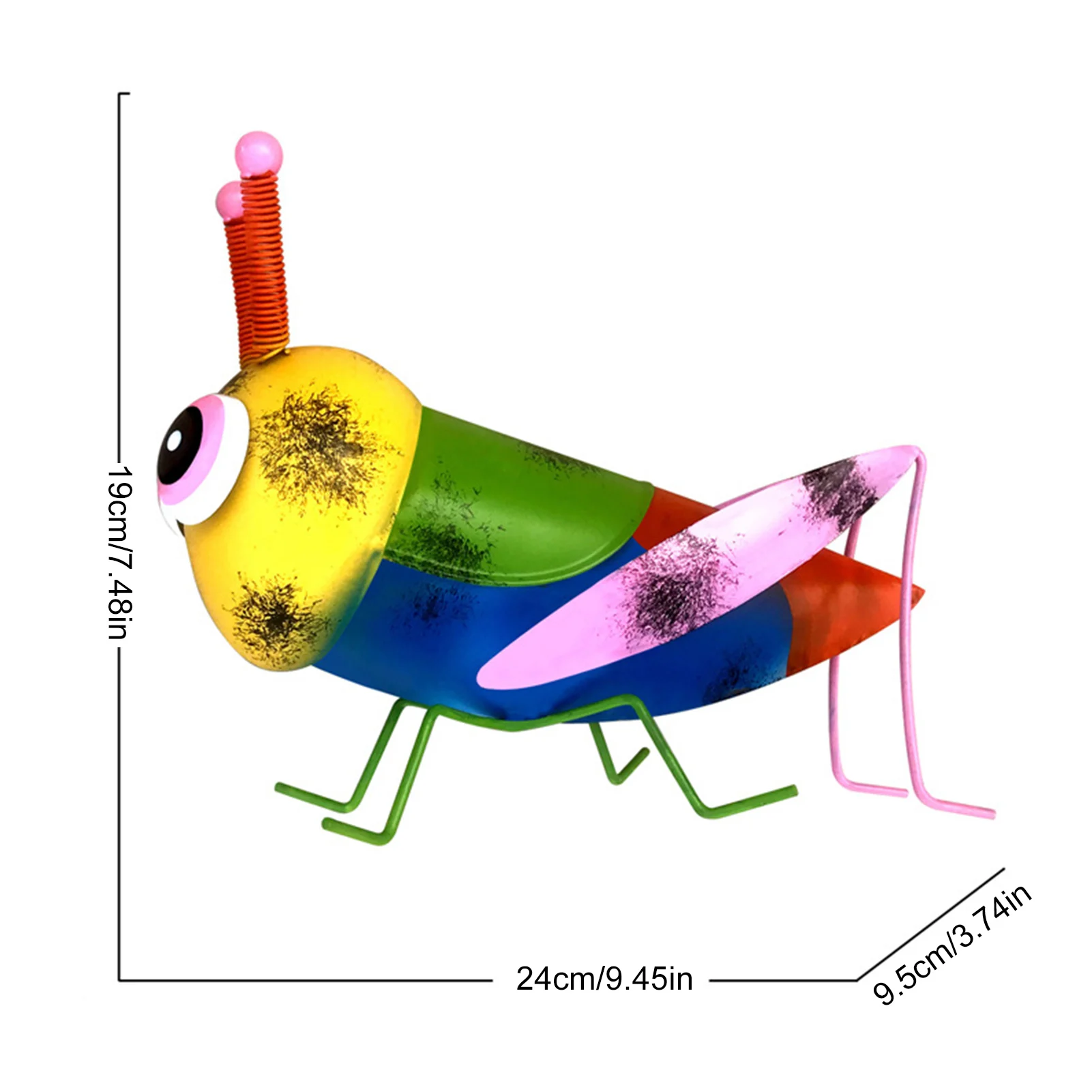 

Courtyard Garden Metal Statue Art Grasshopper Statue Decoration Praying Mantis Statue Decoration Outdoor Courtyard Lawn Decor