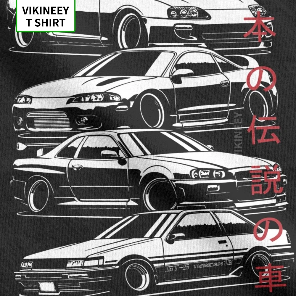 Футболки JDM топы для взрослых с надписью Legends Japanese Car Sportcar Man новинка футболки