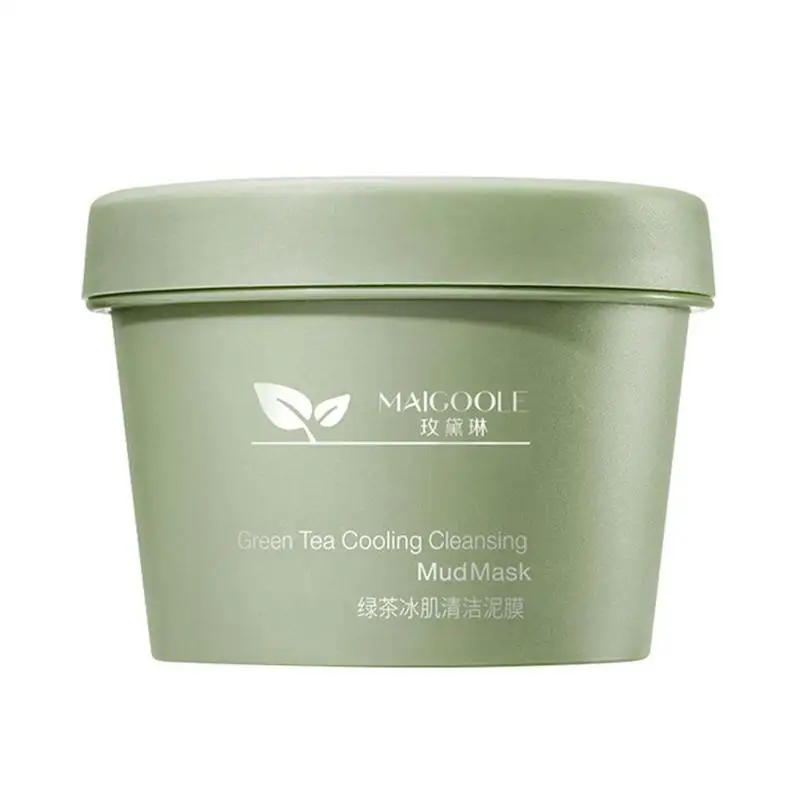 

Face Mask 100G Green Tea Ice Muscle Mud Mask Deep Cleansing Remove Blackheads and Shrink Pores Mask Skin Care Products