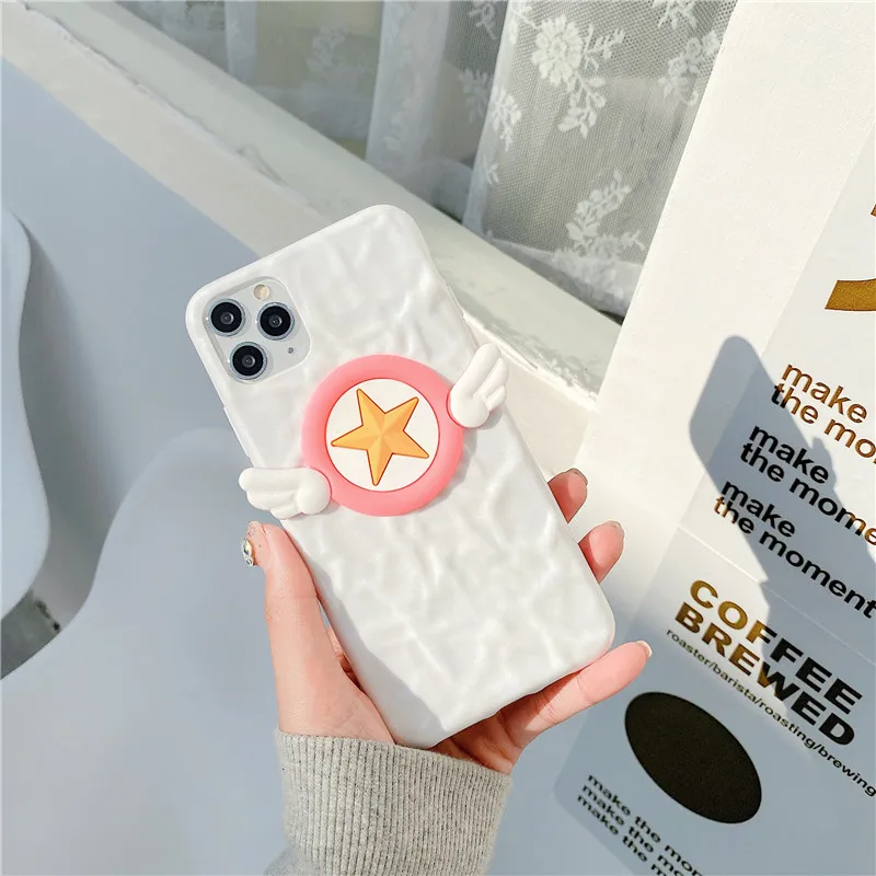 Забавные складывающиеся чехлы с крыльями для iphone 11 Pro Max X XS 7 8 plus чехол телефона