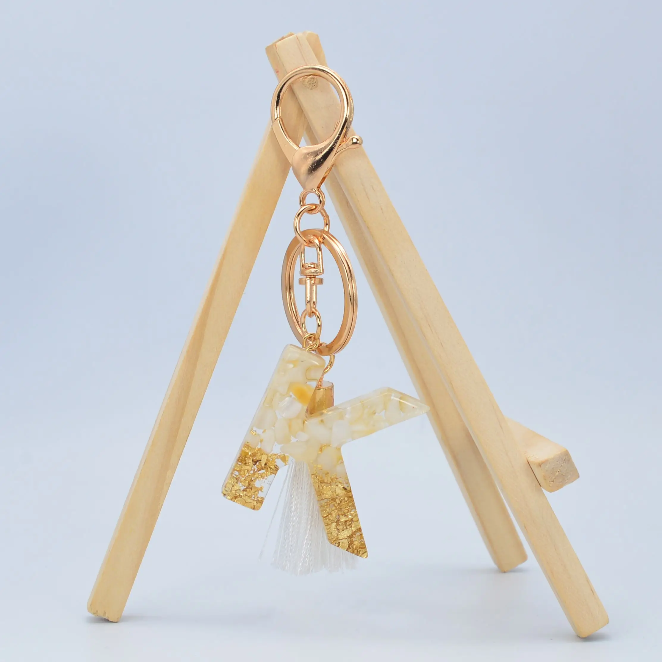 Брелок с золотыми буквами алфавита милый креативный Блестящий градиентный кулон