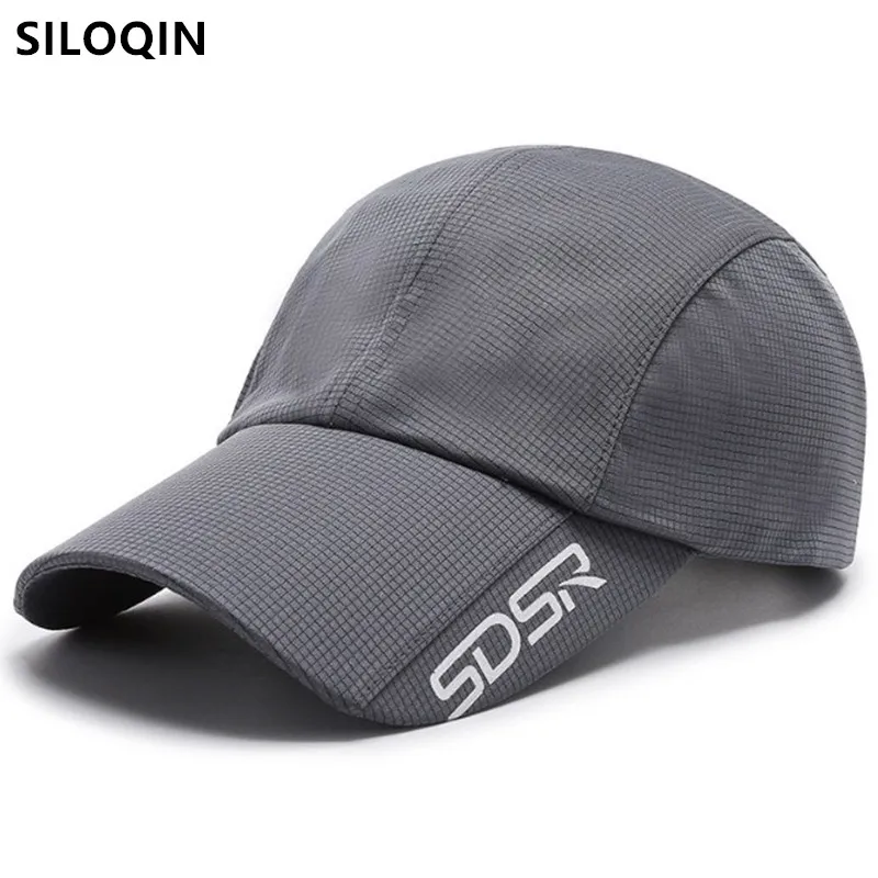 

SILOQIN Snapback Cap Breathable Baseball Caps For Men Women Adjustable Size New Summer Men's Thin Sports Cap Bone Women's Hat