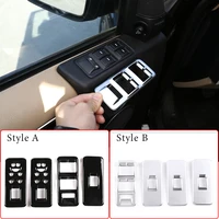 4pcs car window lift switch button control panel frame cover trim for land rover discovery 3 lr3range rover sport accessories