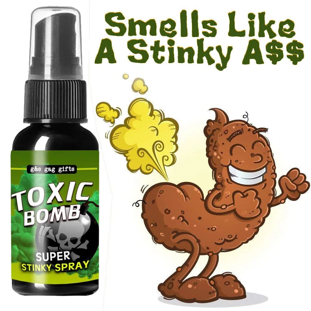 

Novelties Liquid Fart Gag Prank Joke Spray Can Stink Bomb Smelly Stinky Gas 30ml Family Games Classic Handicraft Toys Juguete