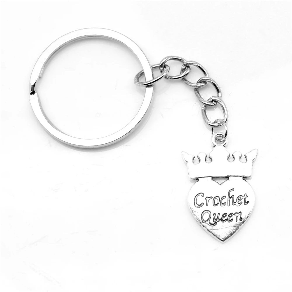 

17X25mm Crown Peach Heart Key Chain Ring Key Chain Ring 1 Piece