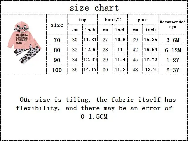 

kids baby girls autumn spring hooded long sleeve animals ear letter tops coat hoodies leopard pants toddler clothes sets 2pcs