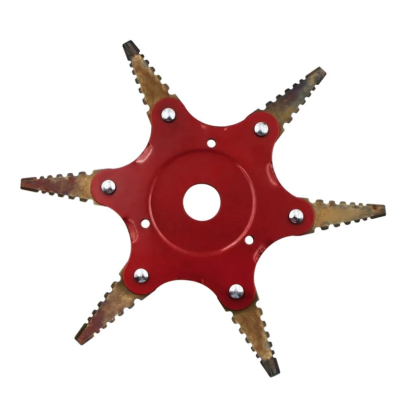 Металлические лезвия для триммера насадка стрижки травы и газона с 6 зубцами 65Mn |