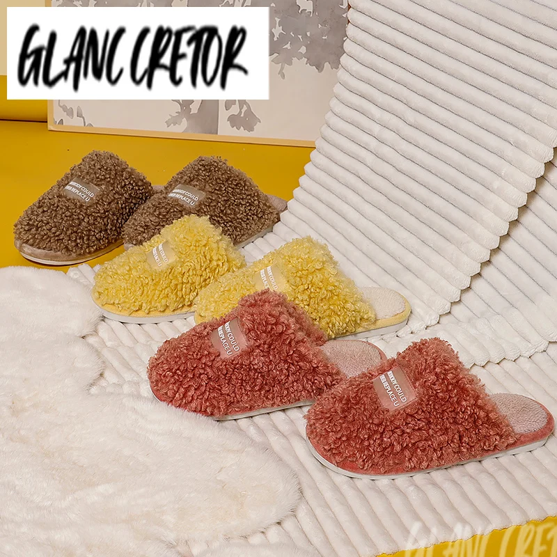 

Тапочки женские с мягкой подошвой, домашняя обувь для пар, толстые Нескользящие, удобная обувь, Осень-зима