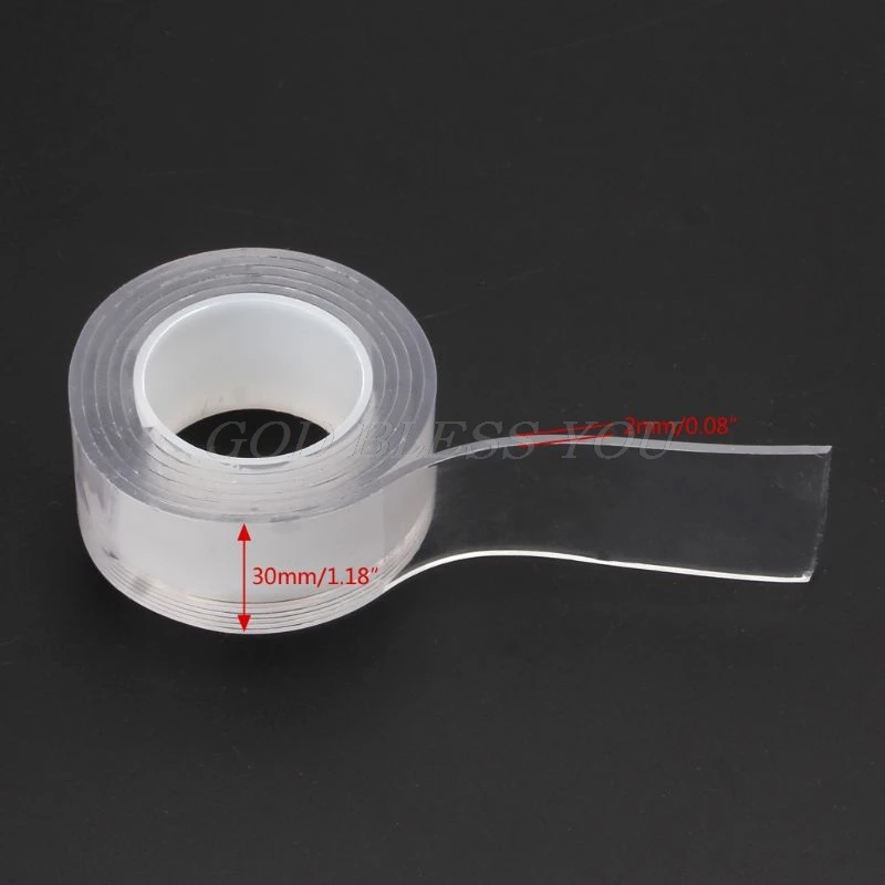 

Reusable Adhesive Silicone Tape Universal Anti-Slip Double-sided Wall Stickers Drop Shipping