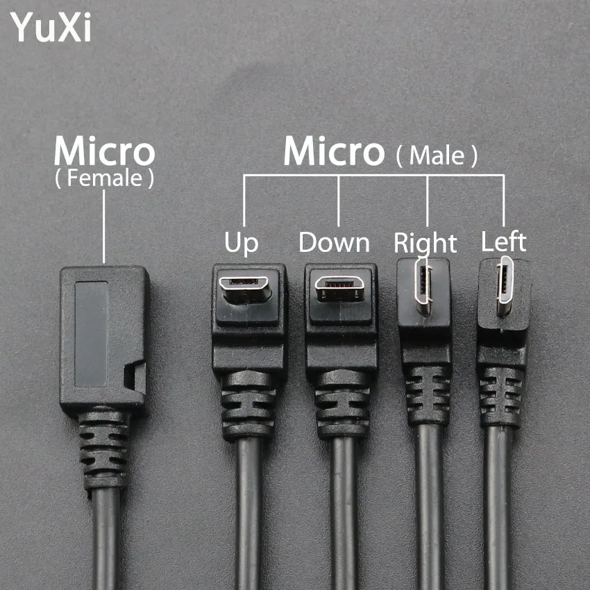 

Удлинительный зарядный кабель YuXi Micro USB B «Папа-мама», M/F, переходник на провод, гнездо Micro Plug-Female