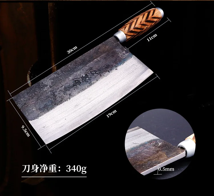 Кованый китайский шеф нож ручной работы высококачественный кухонный из