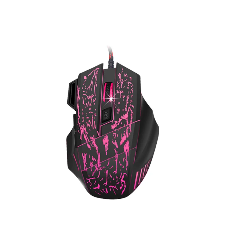 Оптическая игровая мышь USB Проводная 7 цветов светодиодный геймер с подсветкой