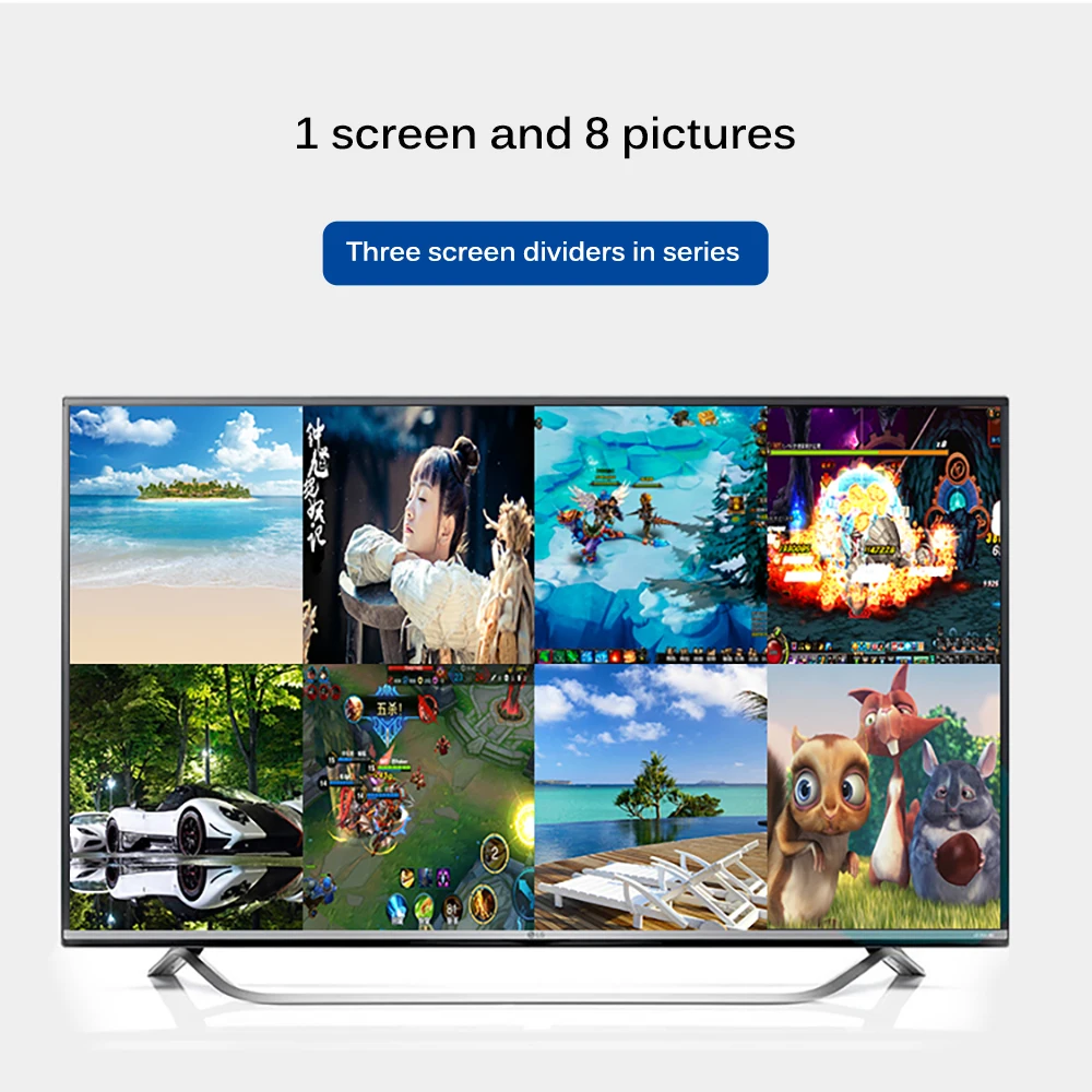 HDMI сплиттер 1 выход 4 входа усилитель порта Sup 4K * 2K 1080P 3D Интеллектуальный аудио