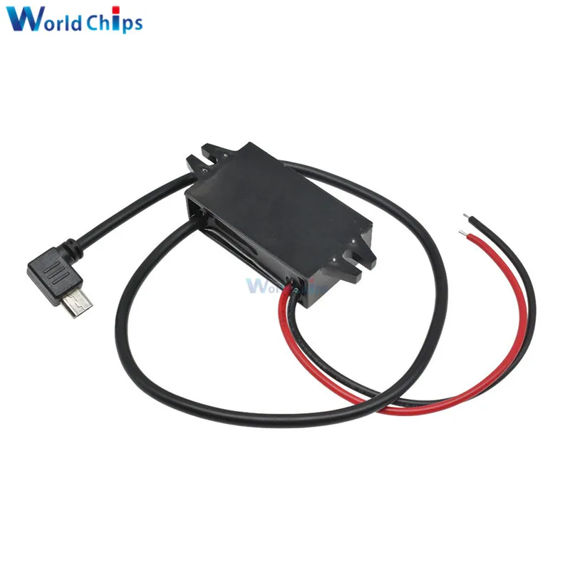 DC от 12 В до 5 пост 3A конвертер для ступенчатого понижения Питание модуль Micro USB DC/DC