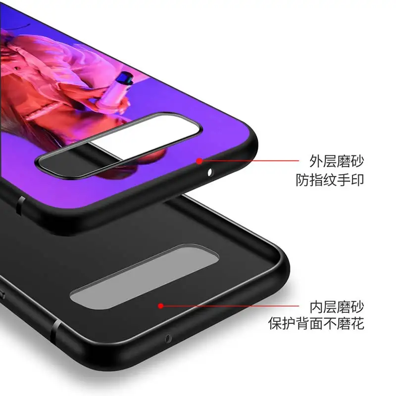 

Arina Grand for Samsung Galaxy Note 20 S20 FE Lite Ultra 10 9 8 Pro S10E S10 5G S9 S8 S7 S6 Plus Black Phone Case