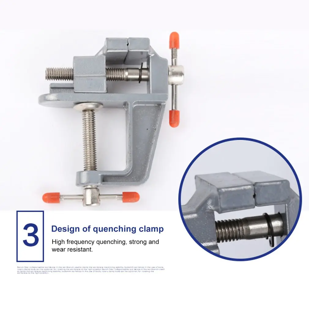 

35MM Aluminium Alloy Table Bench Clamp Vise Mini Bench Vise Table Screw Vise for DIY Craft Mold Fixed Repair Tool