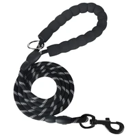 dog leash tactical bungee elastic rope dual handle reflective nylon pets leads