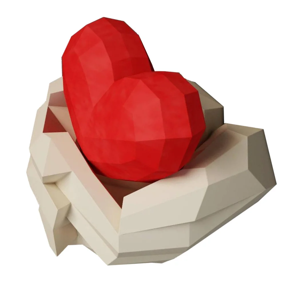 

1 Set Holding Heart Wall Ornament DIY Mold Decor Valentine's Day Wall Hanging