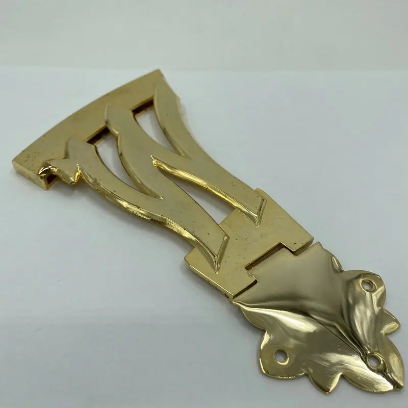 

NEW and Original Washburn Jazz Guitar Bridge Tailpiece Golden color Hollow Body Archtop Guitar Chrome for washburn j9