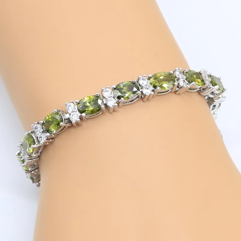 Женский серебряный цвет Искусственный Свадебный браслет серьги ожерелье кулон