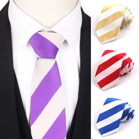 striped ties for men women skinny tie for business wedding 6cm wide slim jacquard neck ties casual mens stripe necktie