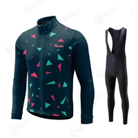 frenesi 2020 pro team ropa ciclismo hombre triathlon long sleeve breathable mountain winter fleece bike cycling jersey suit