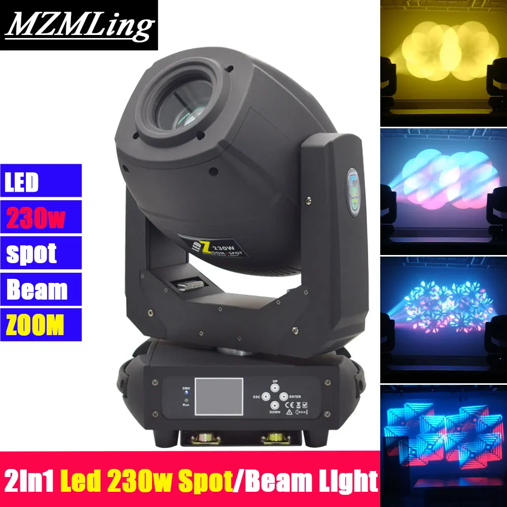 3в1 Led 230 Вт точечный/лучевой светильник DMX512 движущаяся головка светильник DJ/бар/вечерние/шоу/сценический светильник Led сценический светильник