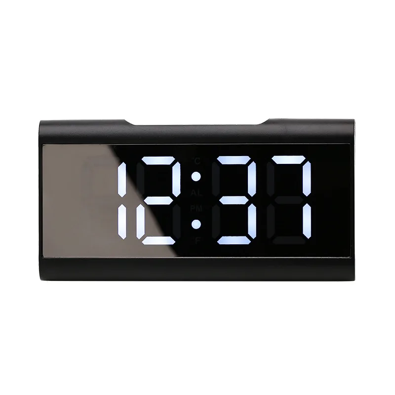 

LED digital alarm clock, temperature and calendar display, snooze function, night mode, electronic clock, desktop decoration