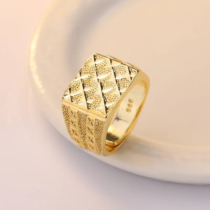 Черный Мужское Золотое кольцо с бриллиантом 14 к, Anillos De Bague Bizuteria Etoile, открытые кольца, свадебные ювелирные изделия, драгоценные камни в стиле хип-хоп, большие кольца с камнями - Цвет камня: Черный