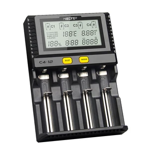 miboxer c4 12 smart battery 18650 265650 charger 4 slot 3 0a 12amax lcd screen fast charge for li ionimrinricrni pk vp4 plus free global shipping