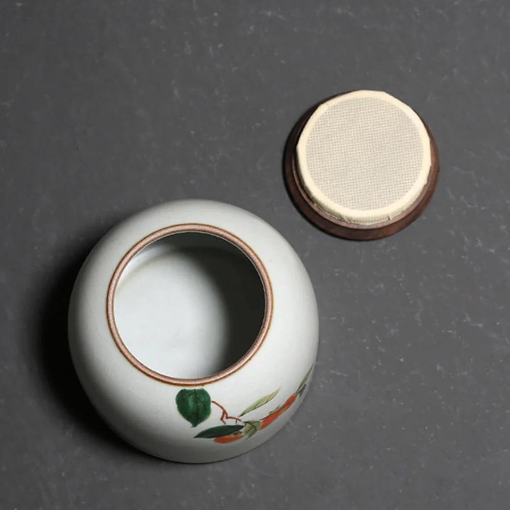 

Ceramic Tea Box Portable Tea Sealed Cans Tea Storage Tanks Travel Tea Leaf Box