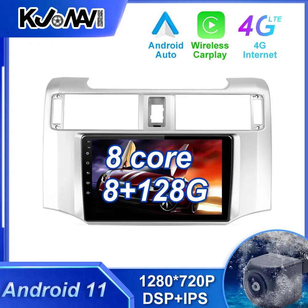 

Carplay Android 11 Car Radio Multimedia Stereo Player WiFi GPS Navigation For Toyota 4Runner 5 N280 2009 - 2020