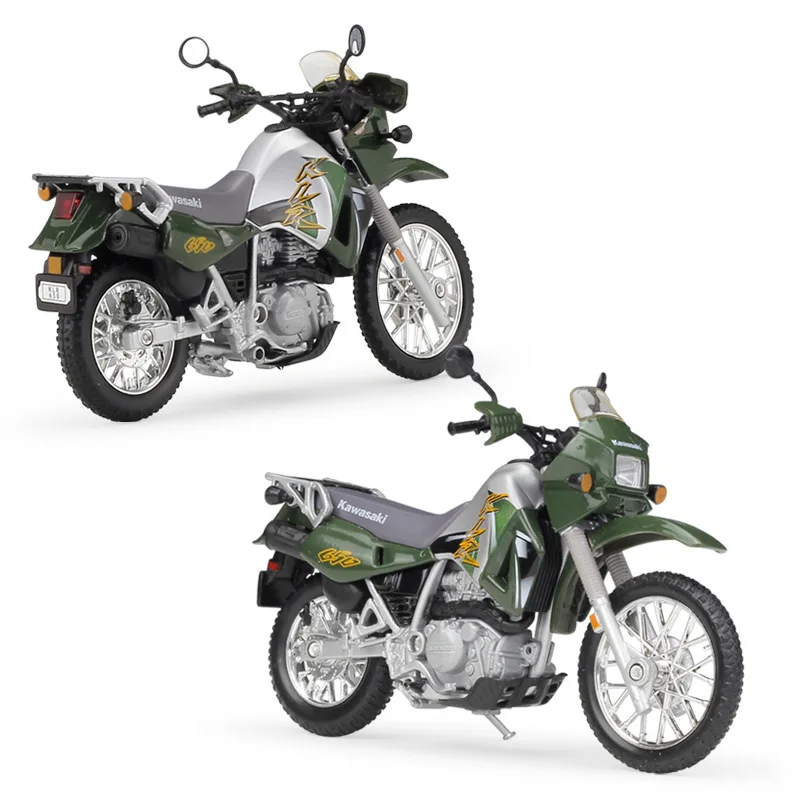 Модель мотоцикла WELLY 1:18 Kawasaki KLR 650 из сплава под давлением игрушка для детей