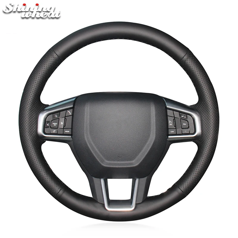 

Блестящая зернистая черная искусственная кожа для Land Rover Discovery Sport 2015-2017