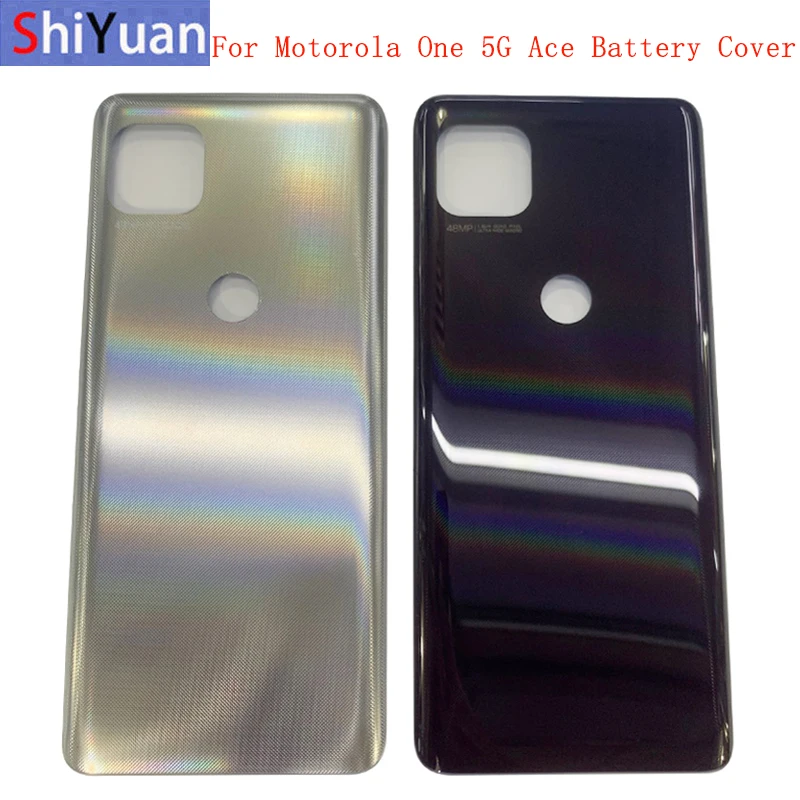 

Back Battery Cover Rear Door Panel Housing Case For Motorola Moto One 5G Ace Battery Cover Replacement Part