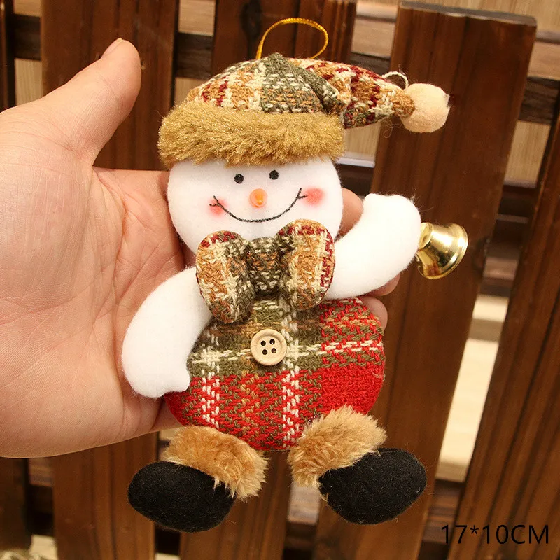 Snowman Новогодний Санта-Клаус Снеговик Лось новогодние куклы Noel Deco Рождественская елка украшение для дома Рождество Navidad подарок для детей - Цвет: Snowman