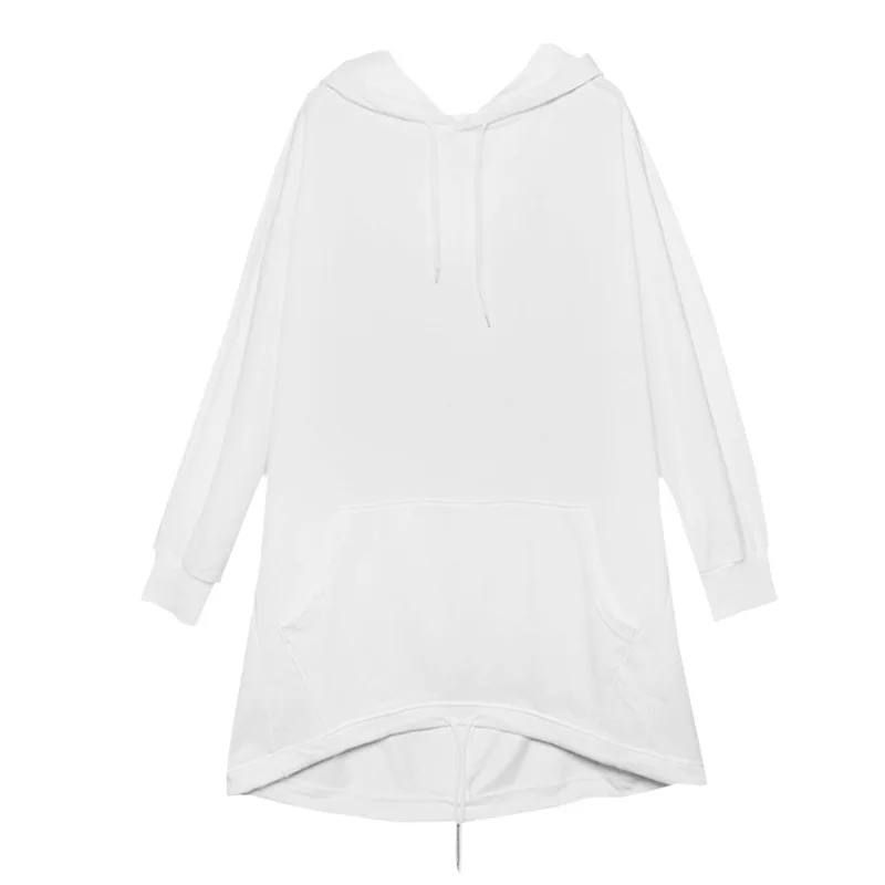 Женская мода 2019 новая свободная повседневная тонкая длинная осенняя с капюшоном