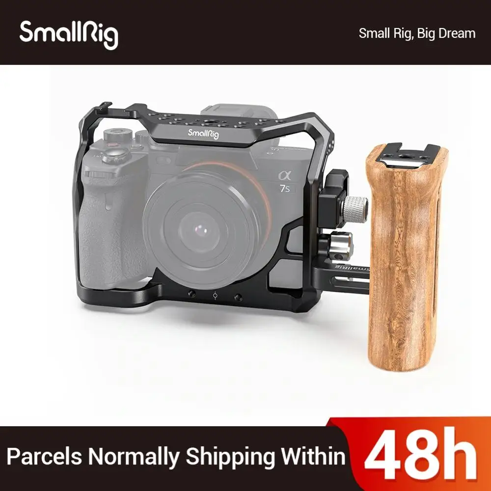 Клетка SmallRig a7s3 A7siii для камеры SONY Alpha 7S III клетка цифровой зеркальной + деревянная