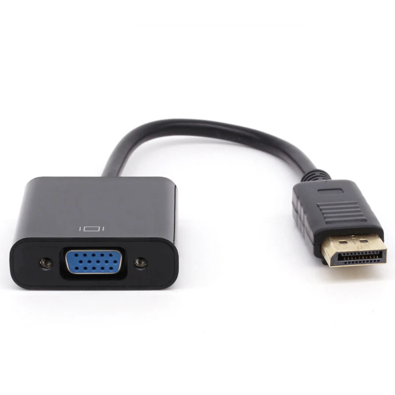 6 шт. DP to VGA Кабель переходник Male DisplayPort Женский кабель адаптер конвертер для