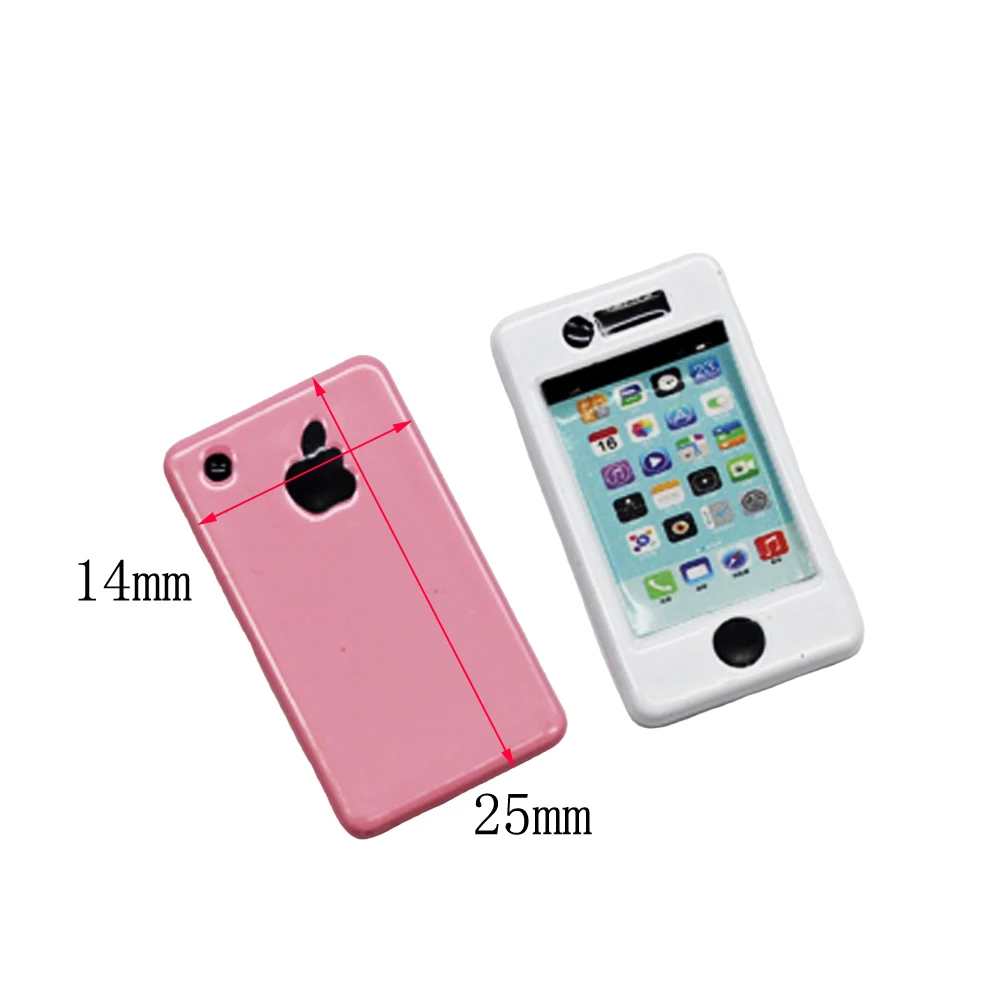 

mini mobile laptop for 1/6 1/8 1/12 bjd for barbies blythes licca doll use charm phone notebook for doll Retro phone