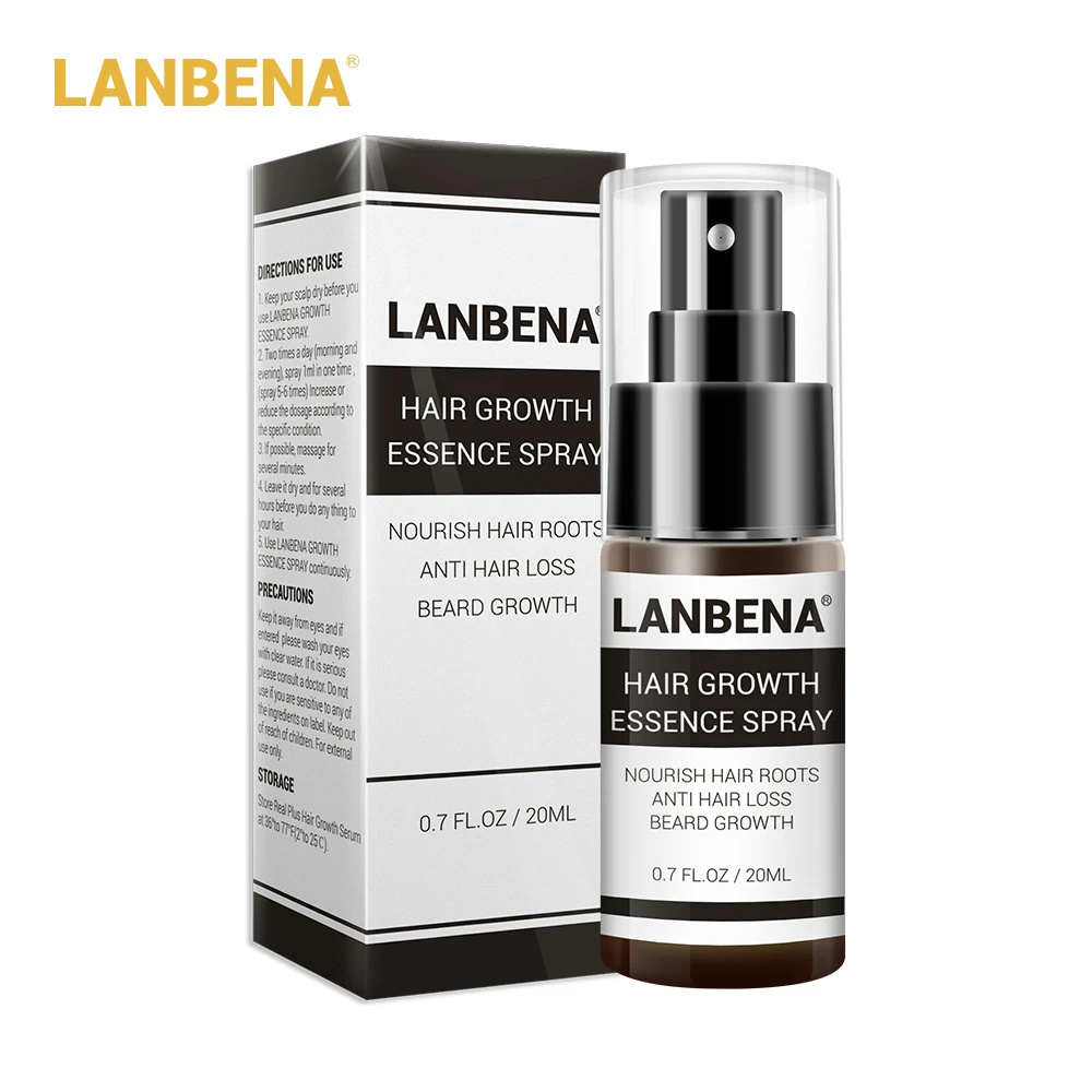 

LANBENA Hair Growth Essence Spray Product Preventing Baldness Consolidating Anti Hair Loss Nourish Roots Hair Care 20ml