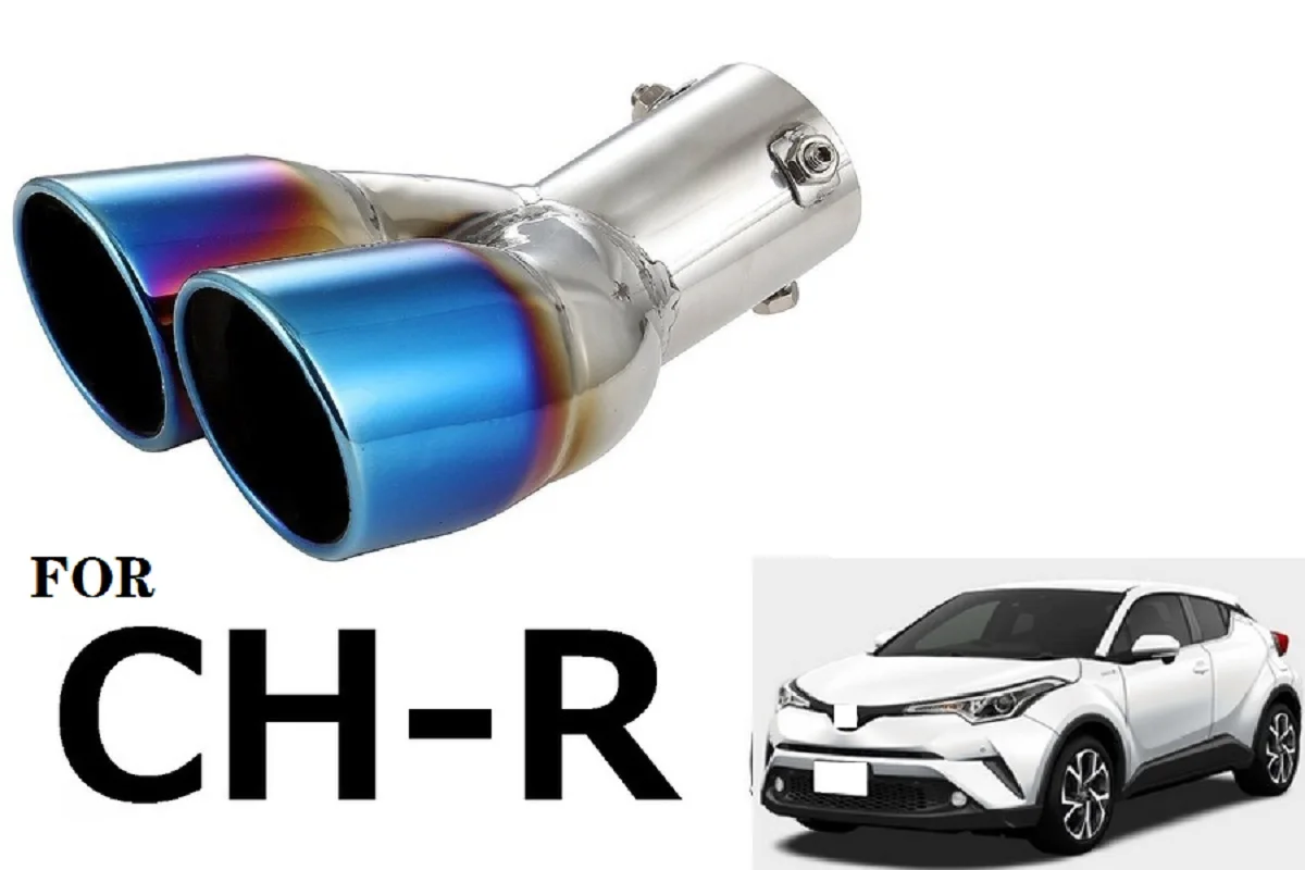 Задний глушитель выхлопной трубы из нержавеющей стали обшивка для Toyota C-HR CHR 2017-2020